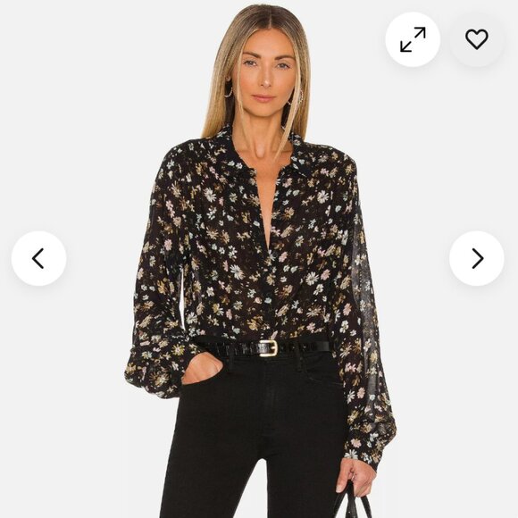 Sanctuary Sheer Button Down Top - Picture 1 of 5